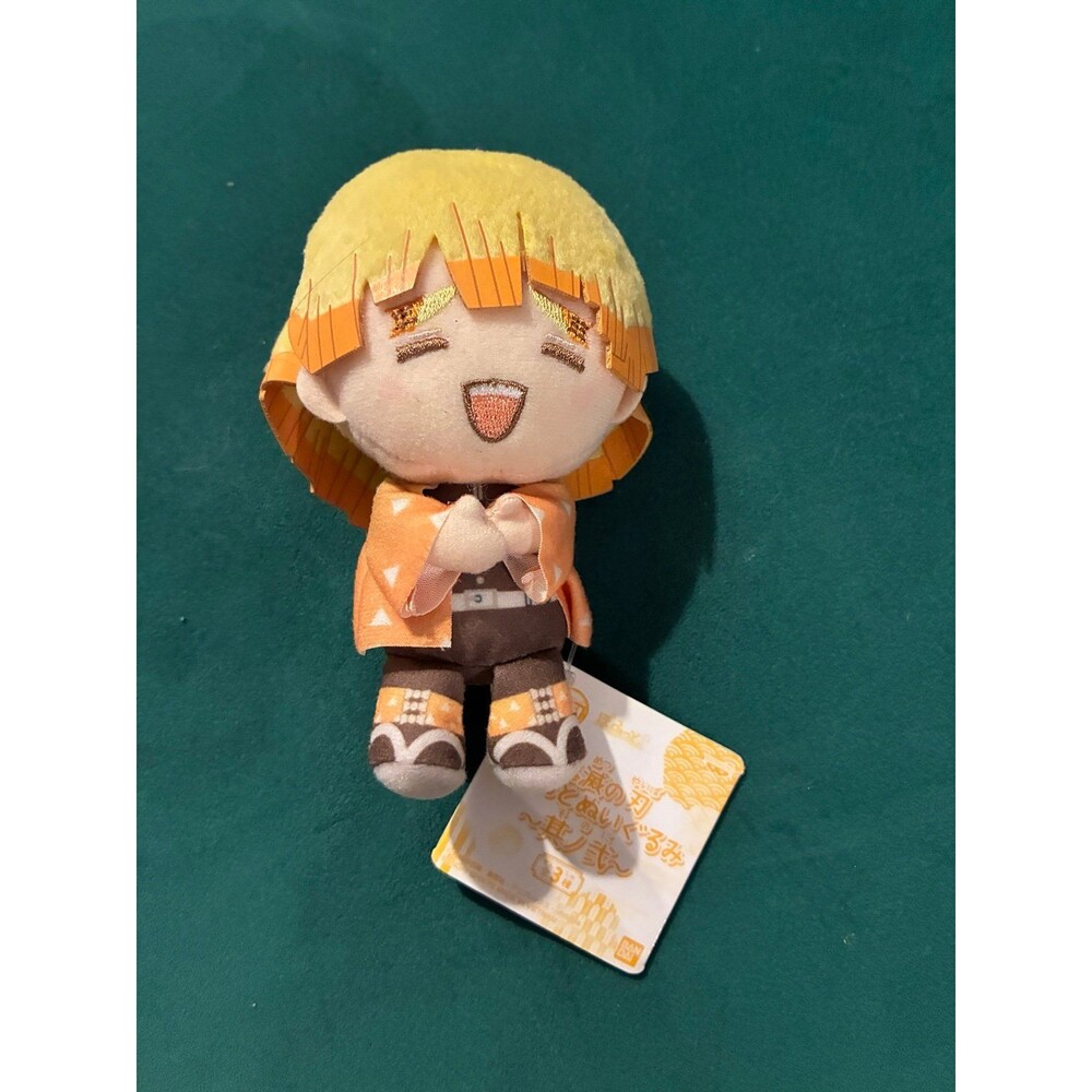 Bandai Demon Slayer Agatsuma Zenitsu Plush Doll Stuffed toy 10cm